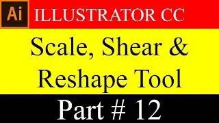 How To Use Scale, Shear & Reshape Tool In Illustrator CC In Bangla