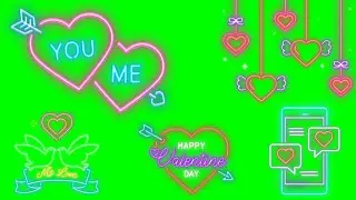 Neon Glowing Animation Green Screen - GS Studio