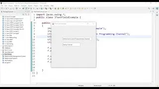 JTextField Example in Java Swing | Lecture # 73 | Learn Programming