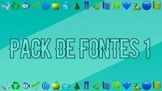 PACK DE FONTES #1 | INSTATUTTORIALS