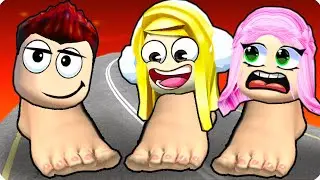 🦶ПОЧЕМУ МЫ С ДРУЗЬЯМИ СТАЛИ ПЯТКАМИ В РОБЛОКС? ШЕДИ ЛЕСКА И НУБИК ROBLOX Toe Wrestle Simulator
