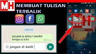 Membuat tulisan terbalik
