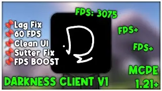Darkness Client V1 For MCPE 1.21+ [FPS BOOST]