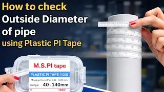How to Measure Outside Diameter Using PI Tape | Plastic PI Tape Demo 
