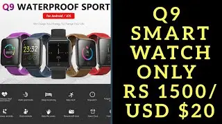 #Q9Smartwatch - Waterproof Sports and Fitness Smart watch Full Review!