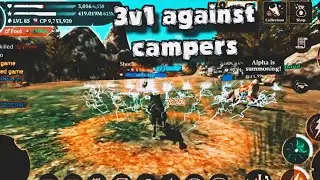 6k in a 3v1 Against Campers in PvP || The Wolf