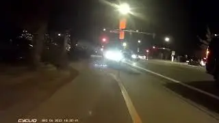 Water bottle throw, driver cited with disturbing the peace. Time to convict: 6months