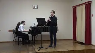 Л. Абеліёвіч. Саната для кларнета і фартэпіяна, 1 частка.