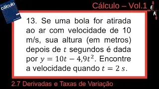 2.7-13 Derivadas e Taxas de Variação