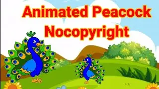 Animated Peacock nocopyrightvideo#greenscreen #बोलने वाला मोर #नाचने वाला वाला मोर# नाचणारा मोर