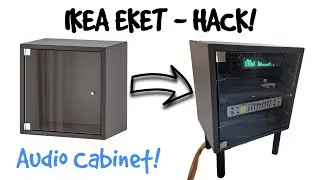 IKEA Eket HACK! Wall unit makes a nice audio cabinet...