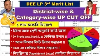 THIRD MERIT List Expected CUT-off DEE UP 2022 || District-wise & Category-wise কাট-অফ