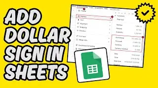 [Easy Guide] Add Dollar Sign in Google Sheets