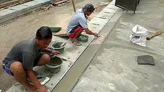 Cara memasang batu sikat