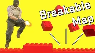 CS2 Fully Breakable Map - Mirage Bricks