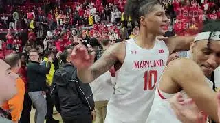 What you didn't see on TV Maryland Basketball v Northwestern Senior Day 2023