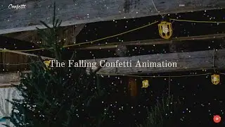 The Falling Confetti Animation with Joomla website Builder Gridbox