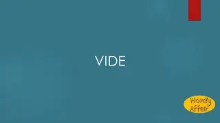 Vide Meaning