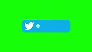 Free | Twitter Follow me green screen | no copyright