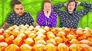 WHOEVER EATS THE MOST FRENCH FRIES WILL GET 15,000S - CHALLENGE
