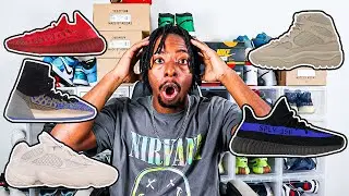 RELEASE INFO YEEZY FEBRUARY 2022 - CMPCT SLATE RED, AZURE, 500 BLUSH, DSRT BT ROCK, DAZZLING BLUE
