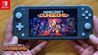Minecraft Dungeons Nintendo Switch Lite Gameplay