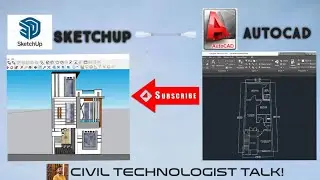 How to create elevation design on sketchup from AutoCAD? #architectual #civilengineering #autocad