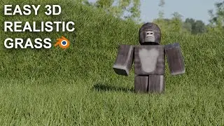 EASY Realistic 3D Grass (Blender)