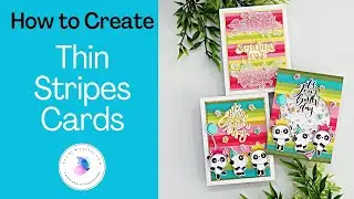 How to Create Thin Stripes Cards with Alex Syberia Designs Cover Plate Die