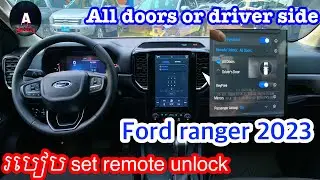 How to set remote unlock for ford ranger XLT 2023 #ford #fordranger #2023