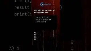Python MCQ: Understanding count() Function for Tuples