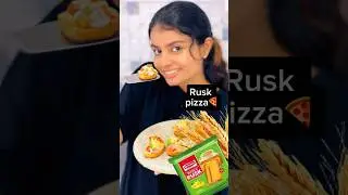 Rusk pizza 🍕 🤩| #shorts #cooking