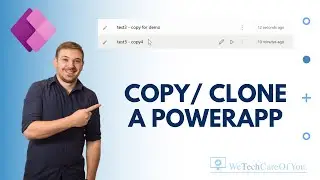 PowerApps - Copy / Clone a Canvas App