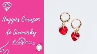 KIT para Huggies de Corazón de Swarosky.- Las Gemas Bisutería