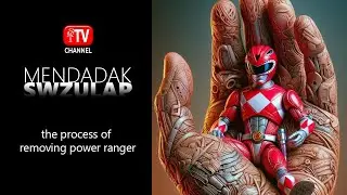 The process of removing power ranger #viral #magic #shorts
