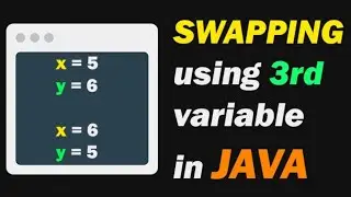 Write a Java Program to swap two numbers using the third variable