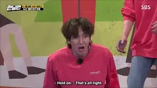 [Running Man Ep 503] Haha accidentally nails Kwang soo in the "zone" w a ball