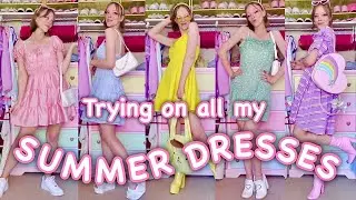 Trying on all of my summer dresses! | Quick channel update