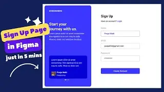 How to Design a Sign Up Page in Figma – Step-by-Step Guide for Beginners