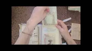 Large Fabric Journal In A Vintage Style