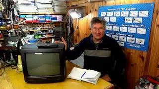 Ремонт телевизора TOSHIBA / Измерение напряжения накала осциллографом и приборами