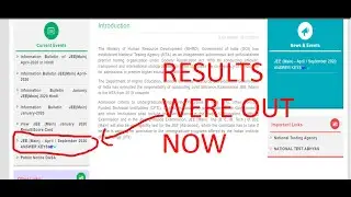JEE MAINS 2020 RESULTS SEPTEMBER WERE OUT FINALLY NOW!!!LINK IN DESCRIPTION