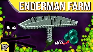 EASY Enderman Farm XP Pearls | Minecraft Farm Tutorial | BEDROCK MCPE XBOX PS SWITCH