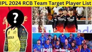 RCB Top New Target Players List Released in IPL 2024 Auction | RCB New Squad 2024 