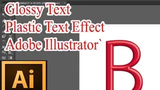 How to create Glossy Text Effect in Adobe Illustrator