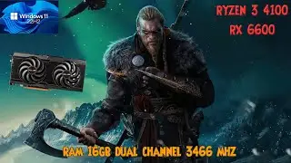 RYZEN 3 4100 + RX 6600 ASSASSIN'S CREED VALHALLA