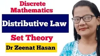 Distributive Law with Example in |Set Theory|BTech BCA MCA Diploma CS|Hindi