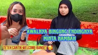 PRANK MUKUL ORANG GAK DIKENAL || SI CANTIK WELCOME BANGET MINTA NAMBAH