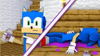 Sonic tries the Grimace Shake [Mine-imator SHORTS]