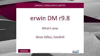 erwin Data Modeler r9.8 - What's New?